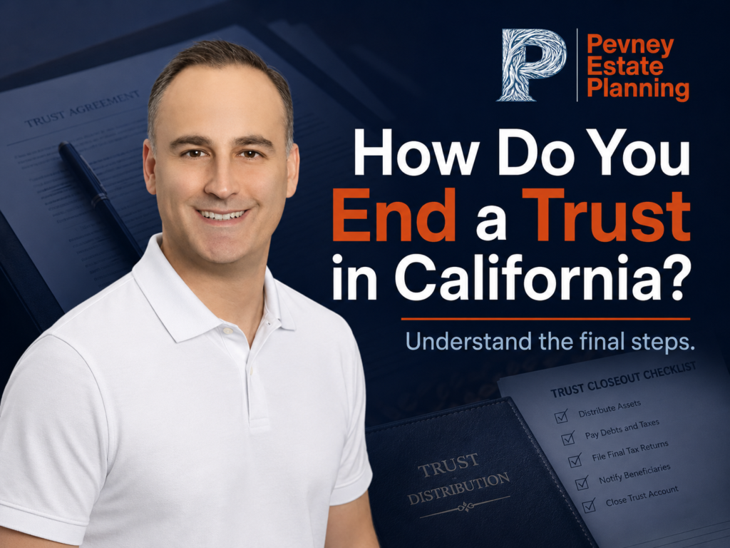 Man discussing trust closure steps